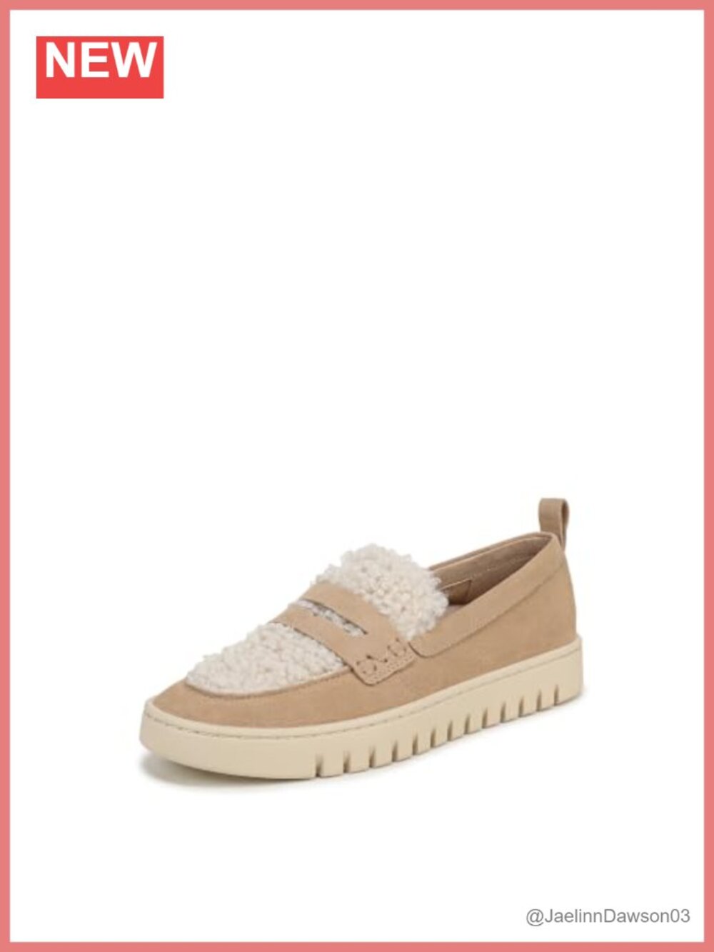 Vionic Uptown Cozy Suede Shearling Loafer Arch Support Slip-On Shoes